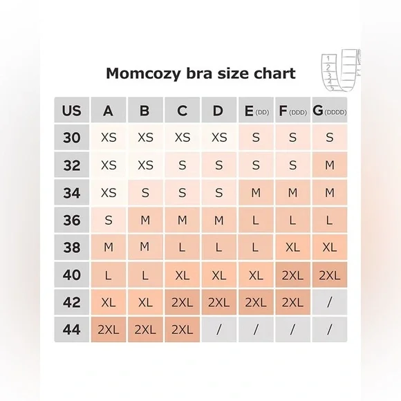 NWT Momcozy The Original: Hands Free Pumping Bra Cotton Stretch Breastfeeding - Picture 6 of 16